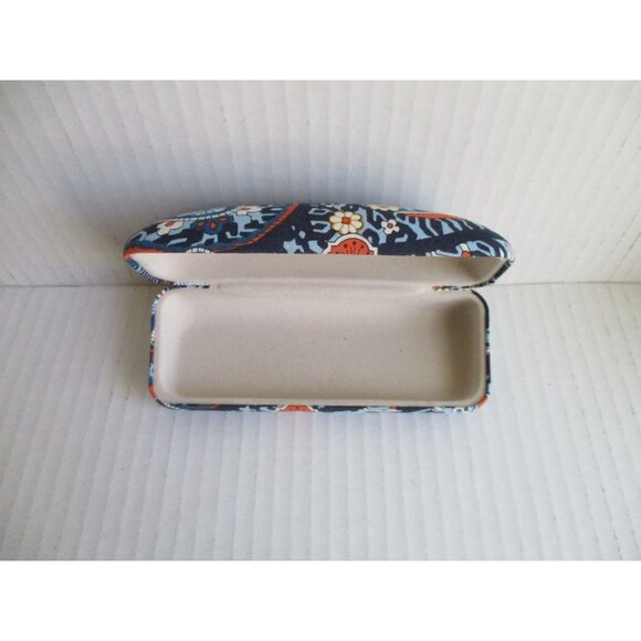 *Vera Bradley Blue Orange Eyeglass Case Paisley Fabric - Picture 3 of 6